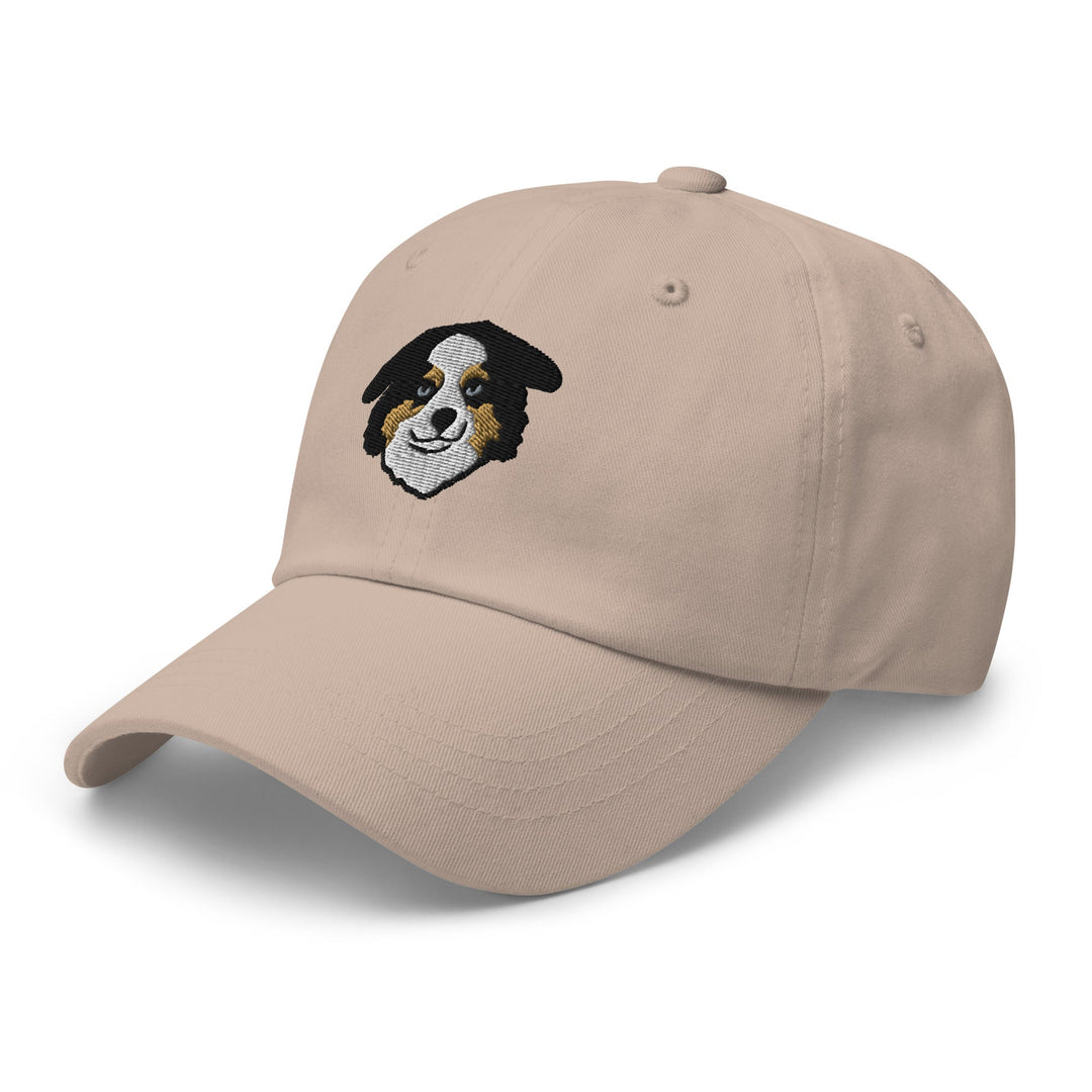 Mini American Shepherd/Mini Aussie Head (Black) Embroidered Hat