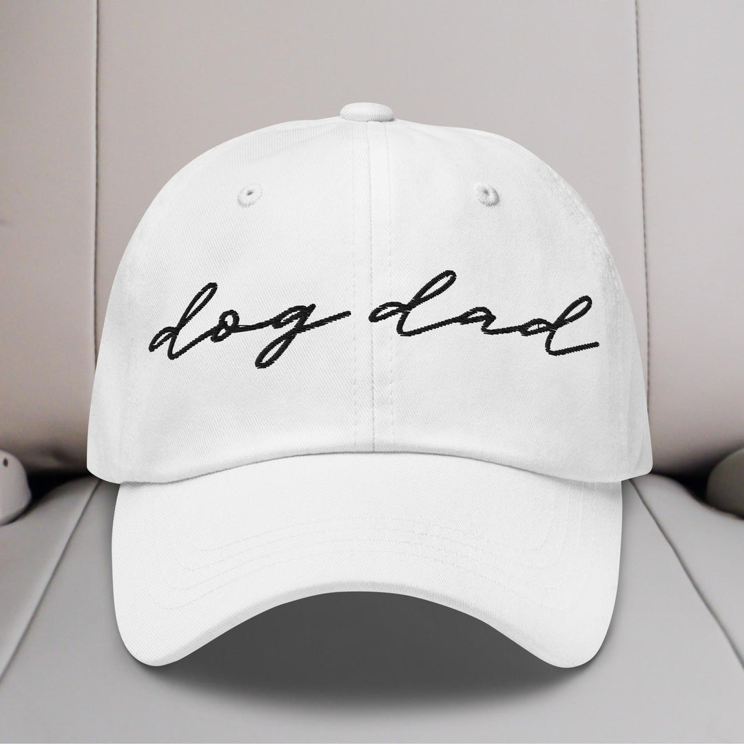 Dog Dad Script Embroidered Hat