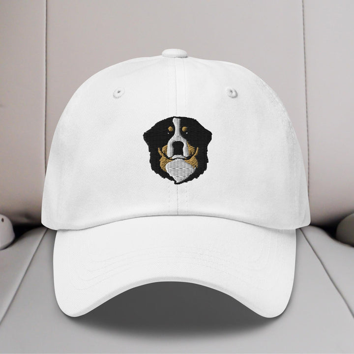 Bernese Mountain Dog Head Embroidered Hat