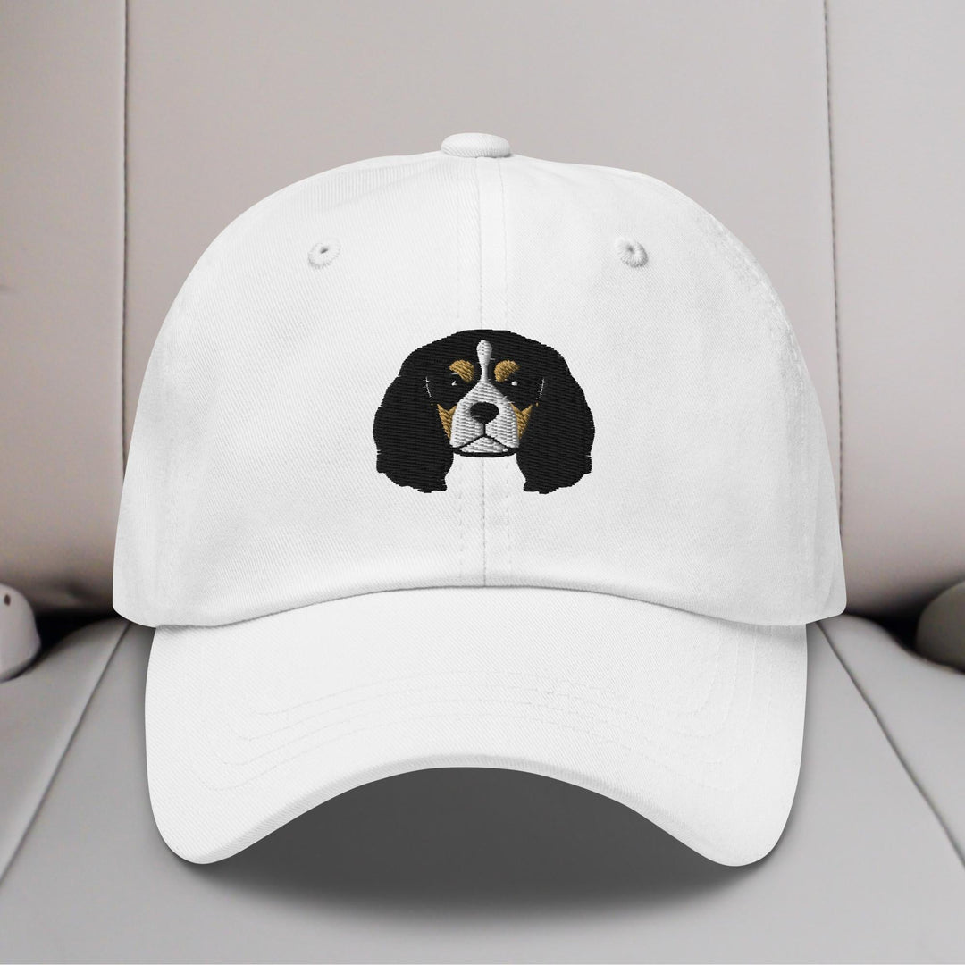 Cavalier King Charles Spaniel Head (Tricolor) Embroidered Hat