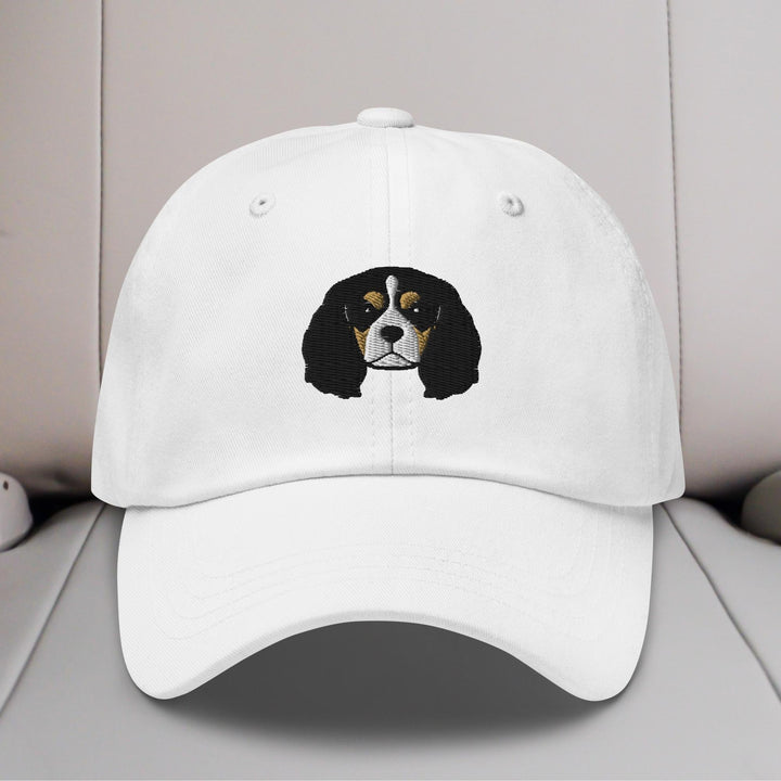 Cavalier King Charles Spaniel Head (Tricolor) Embroidered Hat