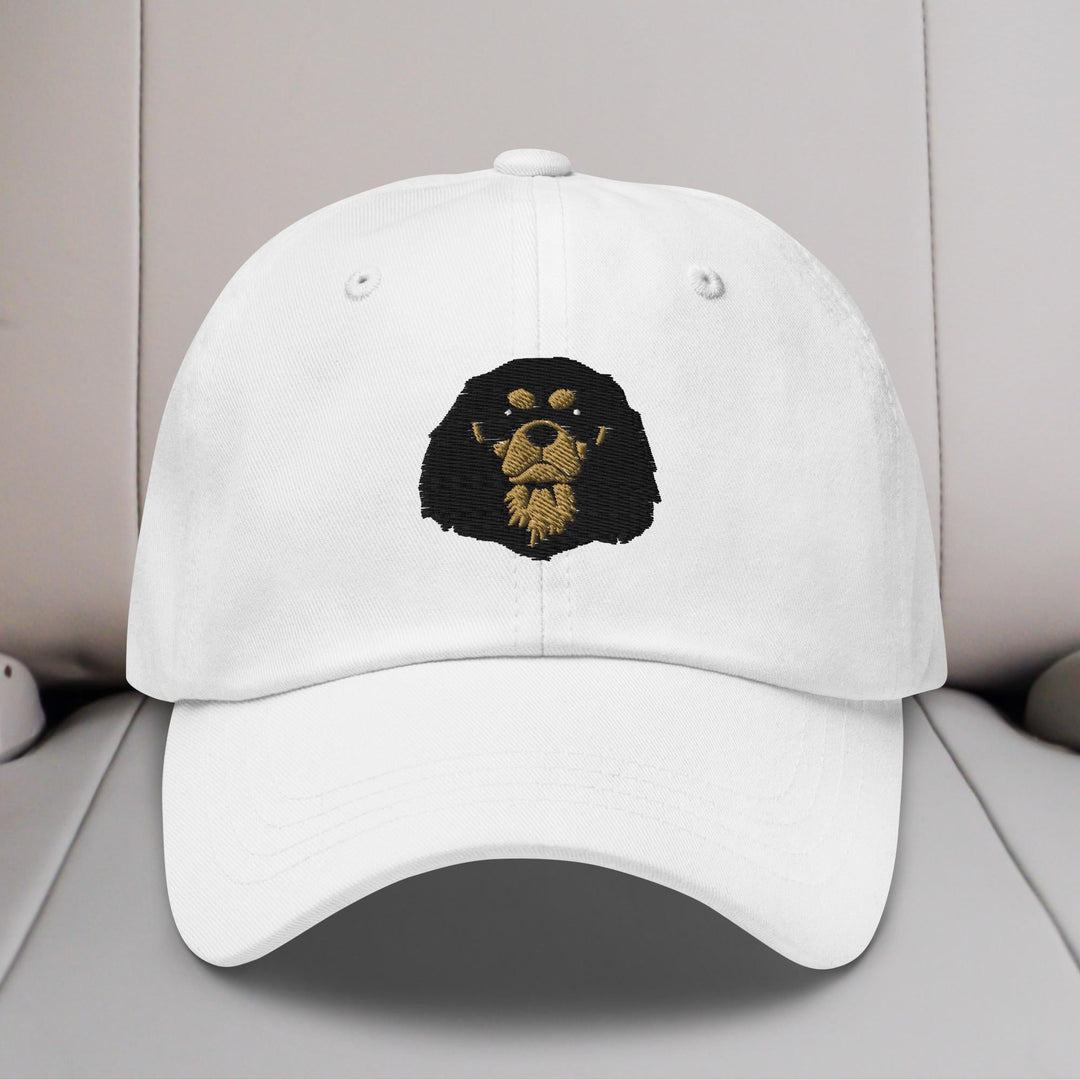 Cavalier King Charles Spaniel Head (Black & Tan) Embroidered Hat