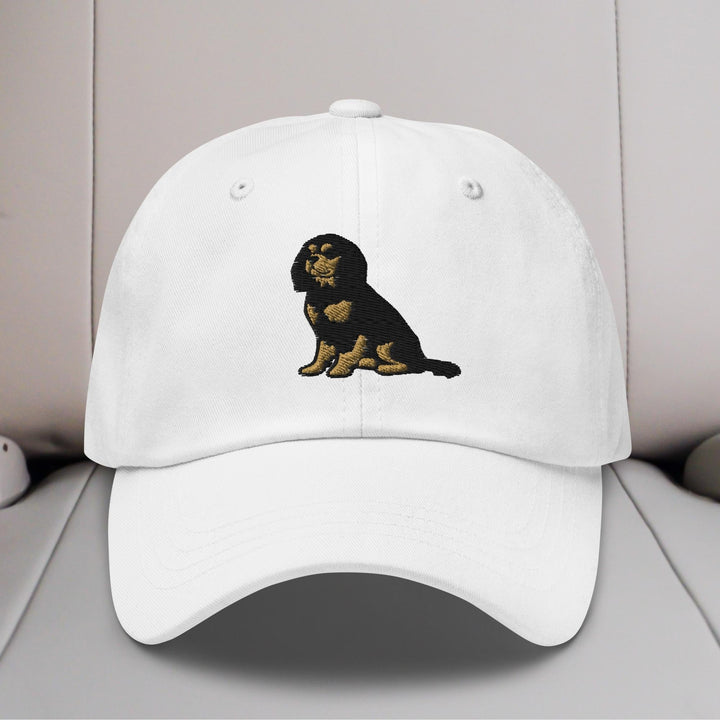 Cavalier King Charles Spaniel Sit (Black & Tan) Embroidered Hat
