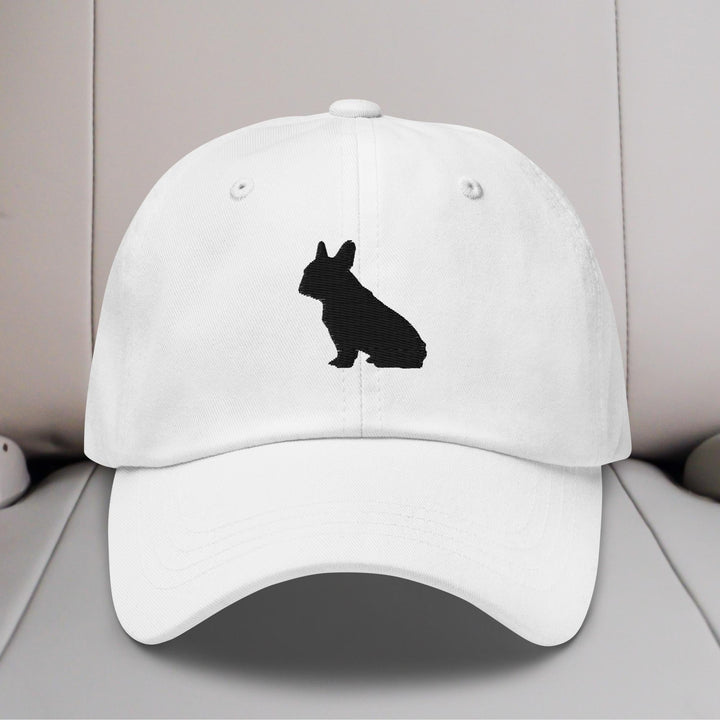 French Bulldog Sit Silhouette Embroidered Hat