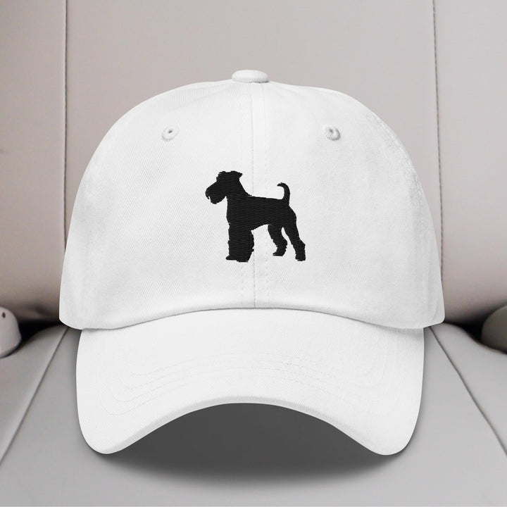 Airedale Terrier Silhouette Embroidered Hat