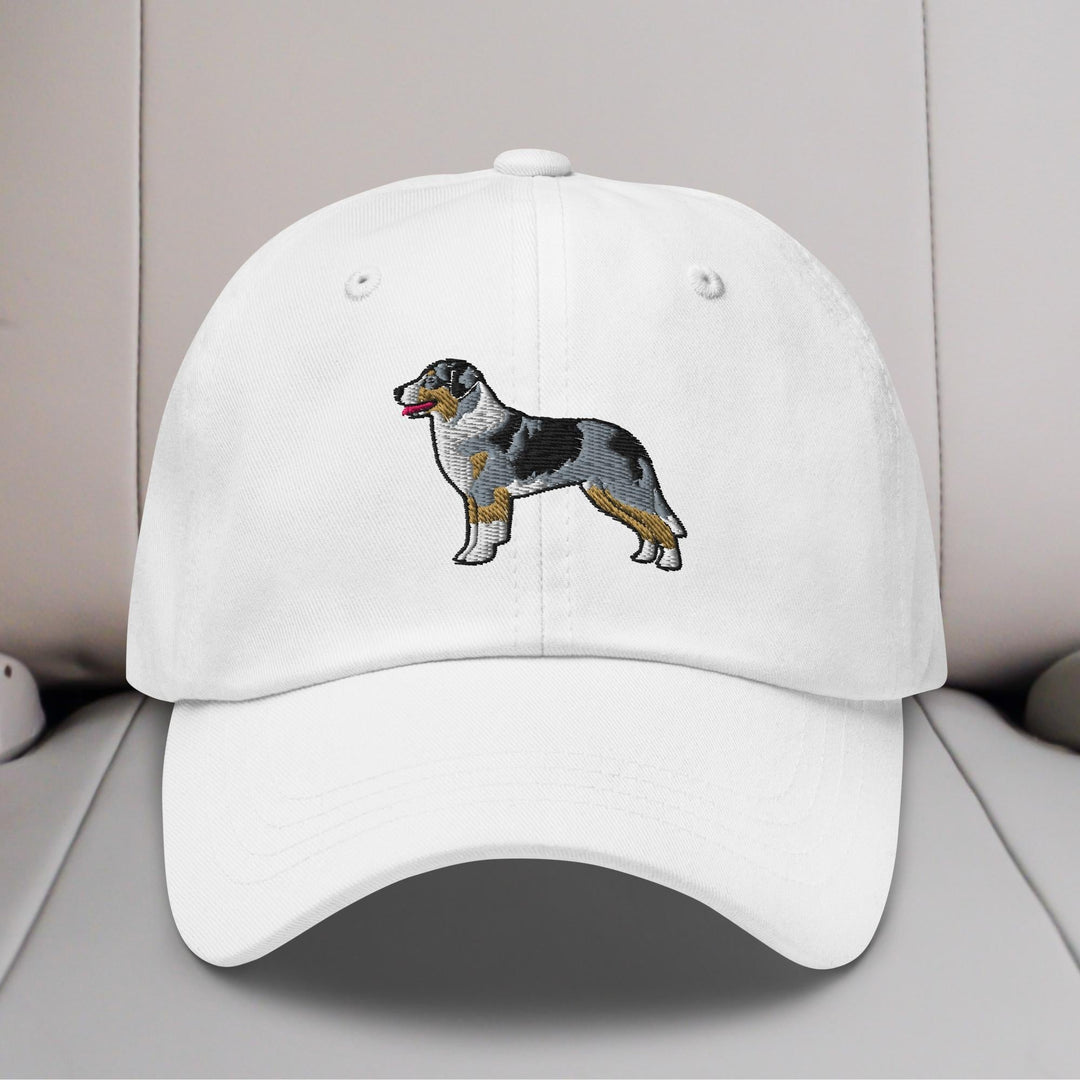 Australian Shepherd (Blue Merle - Tail) Embroidered Hat