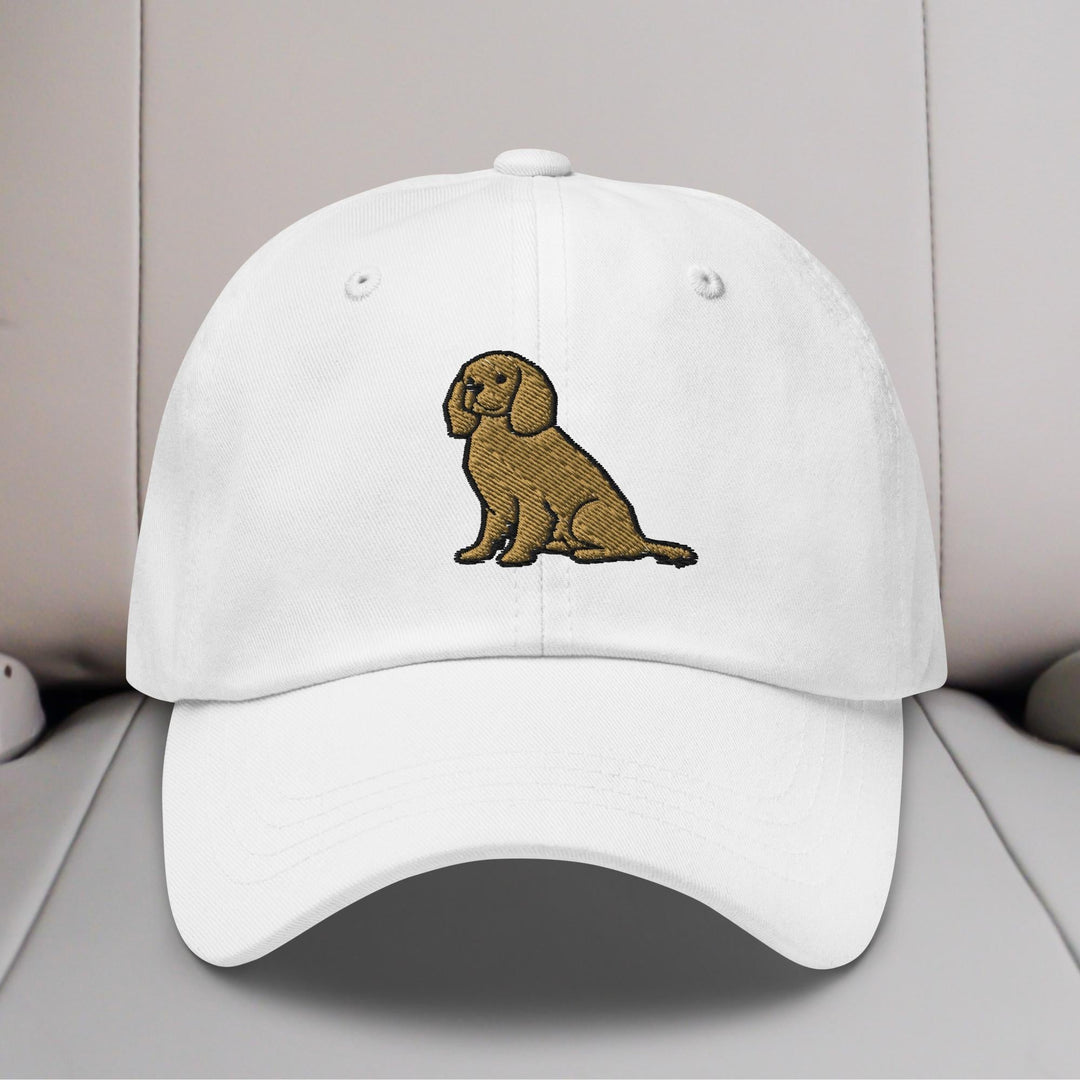 Cavalier King Charles Spaniel Sit (Ruby) Embroidered Hat