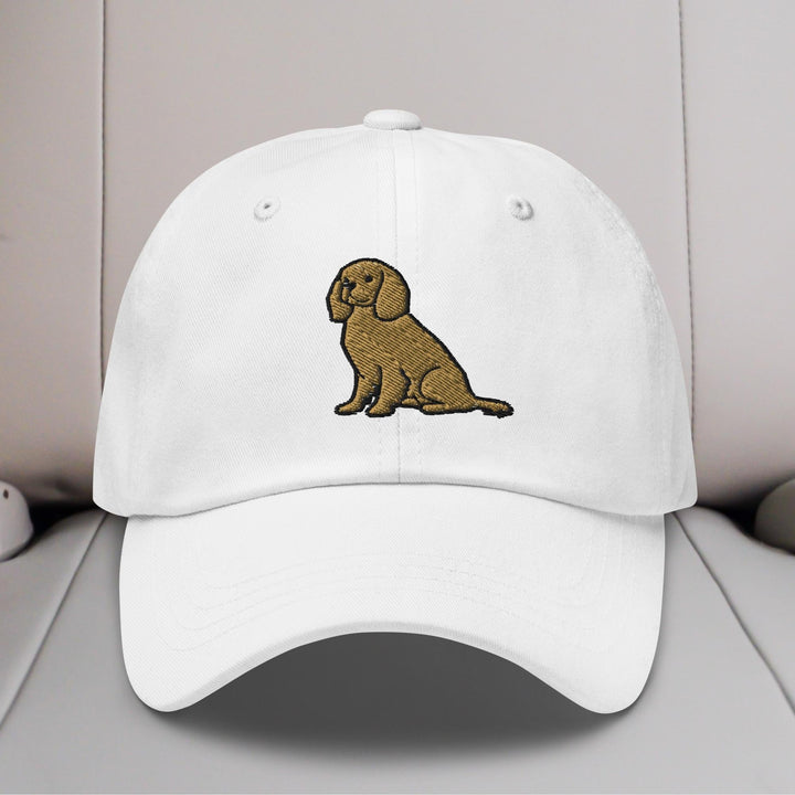 Cavalier King Charles Spaniel Sit (Ruby) Embroidered Hat