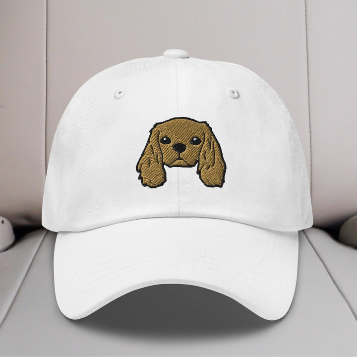 Cavalier King Charles Spaniel Head (Ruby) Embroidered Hat