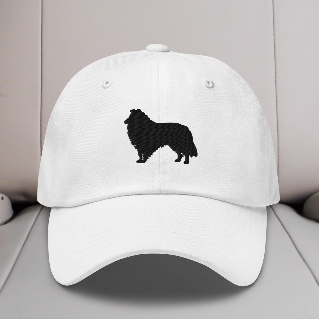 Collie Silhouette Embroidered Hat