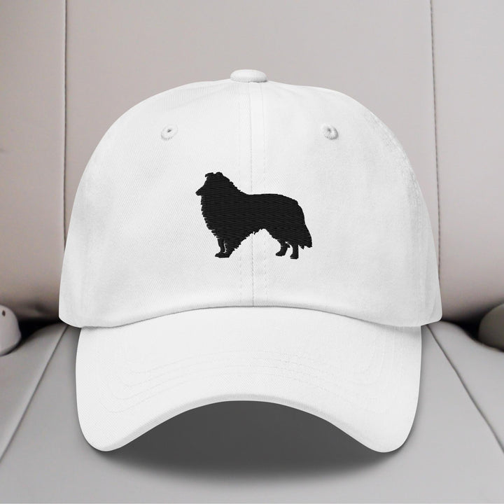Collie Silhouette Embroidered Hat
