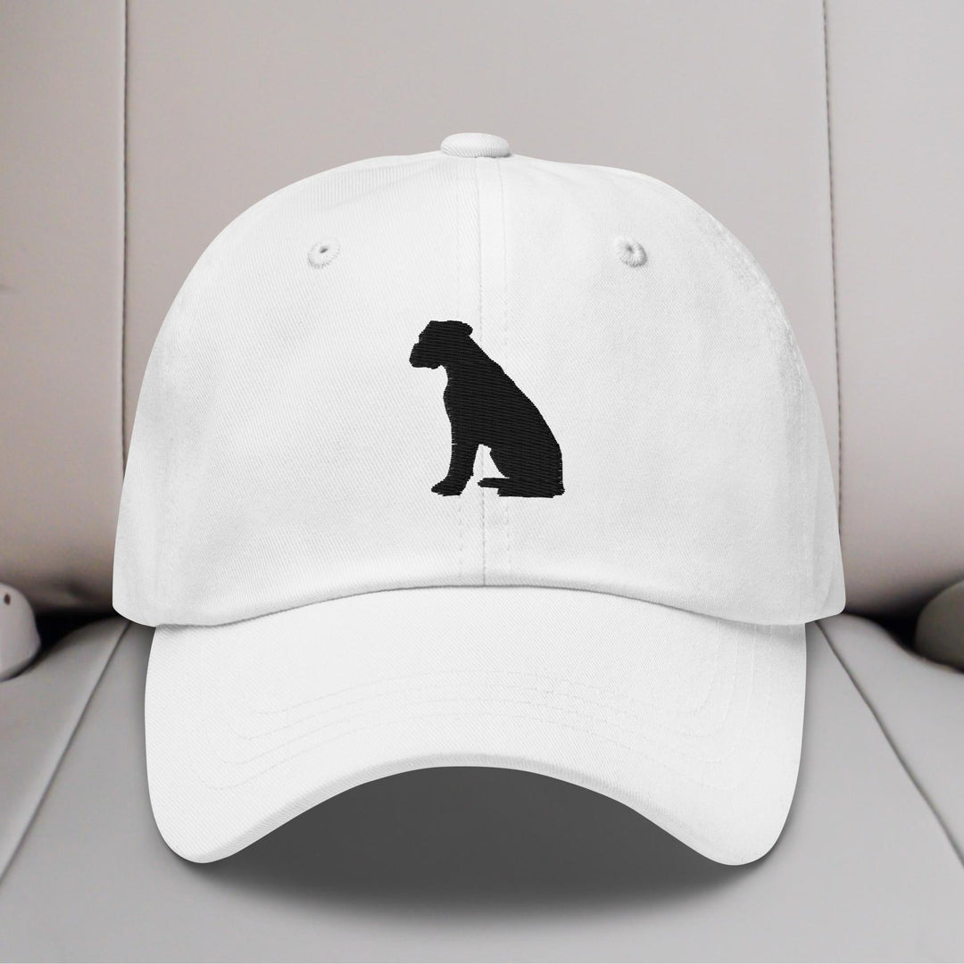 Boxer Sit Silhouette Embroidered Hat