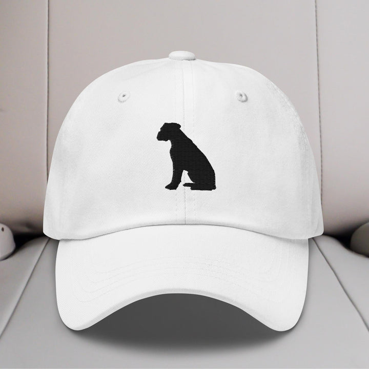 Boxer Sit Silhouette Embroidered Hat