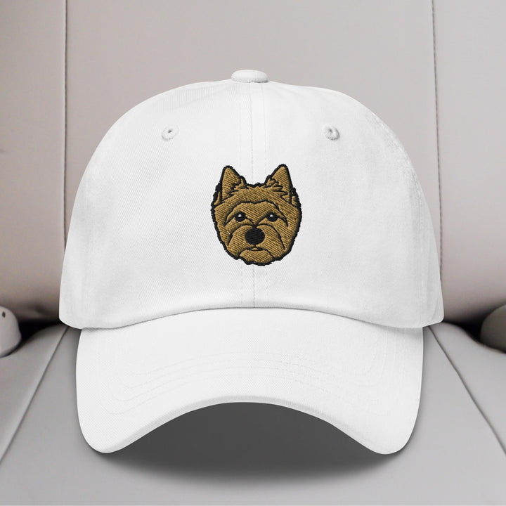 Cairn Terrier Head Embroidered Hat