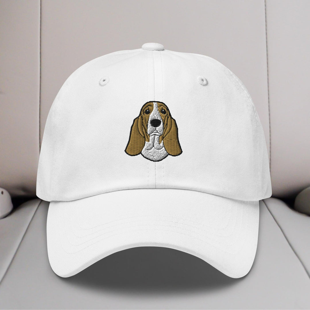 Basset Hound Head Embroidered Hat