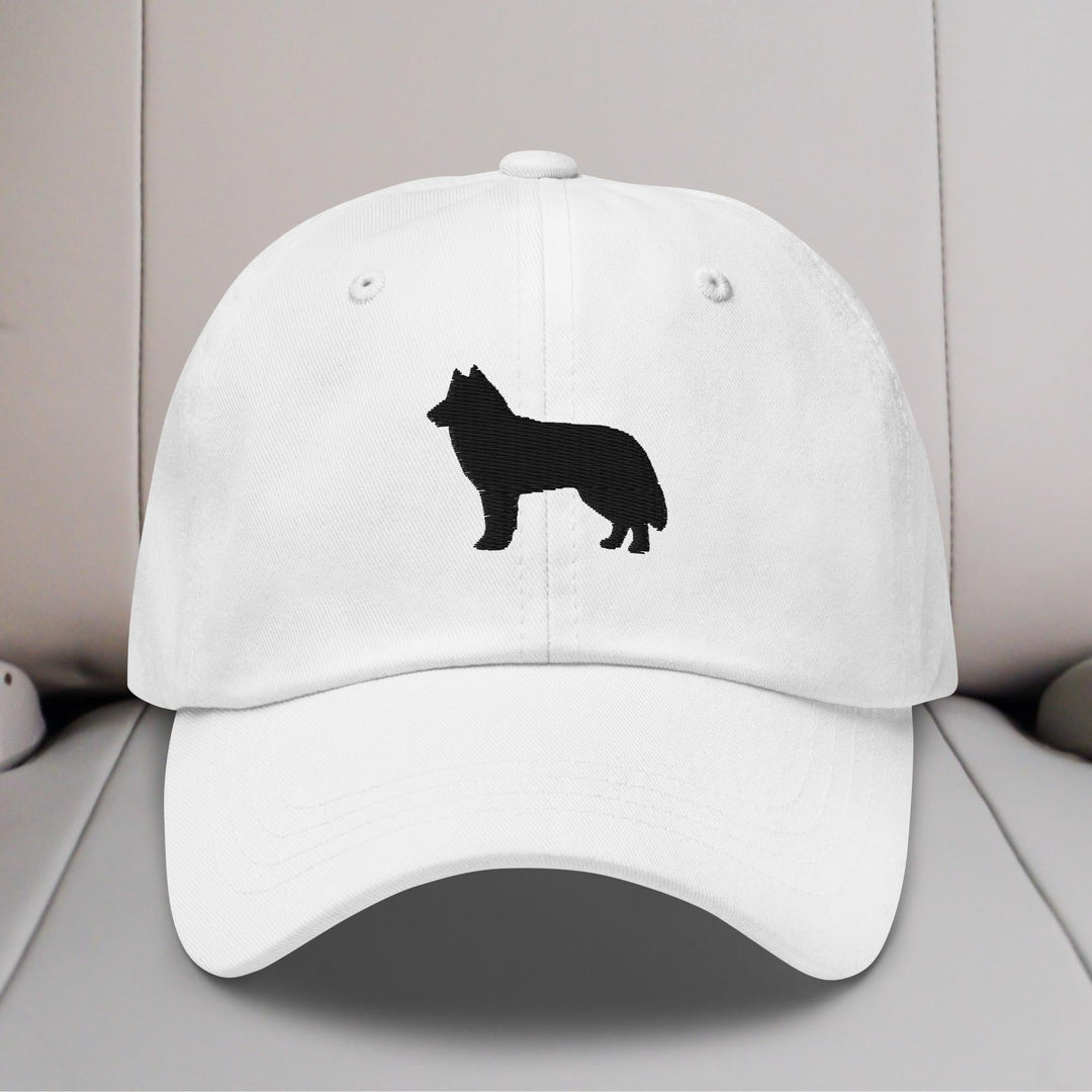 Husky Silhouette Embroidered Hat