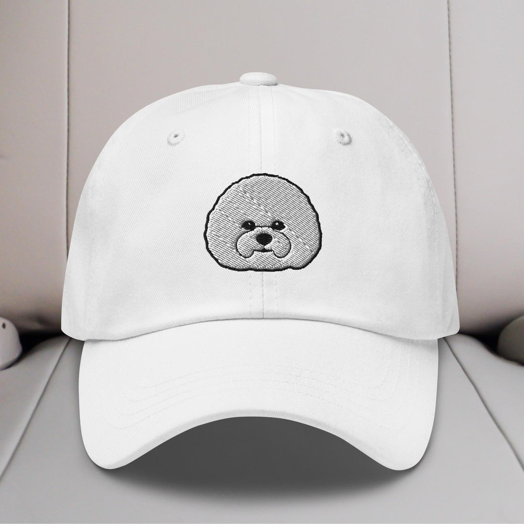 Bichon Frise Head Embroidered Hat