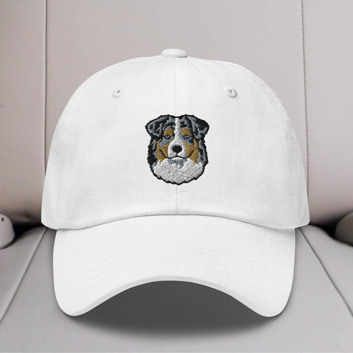 Australian Shepherd Head (Blue Merle) Embroidered Hat
