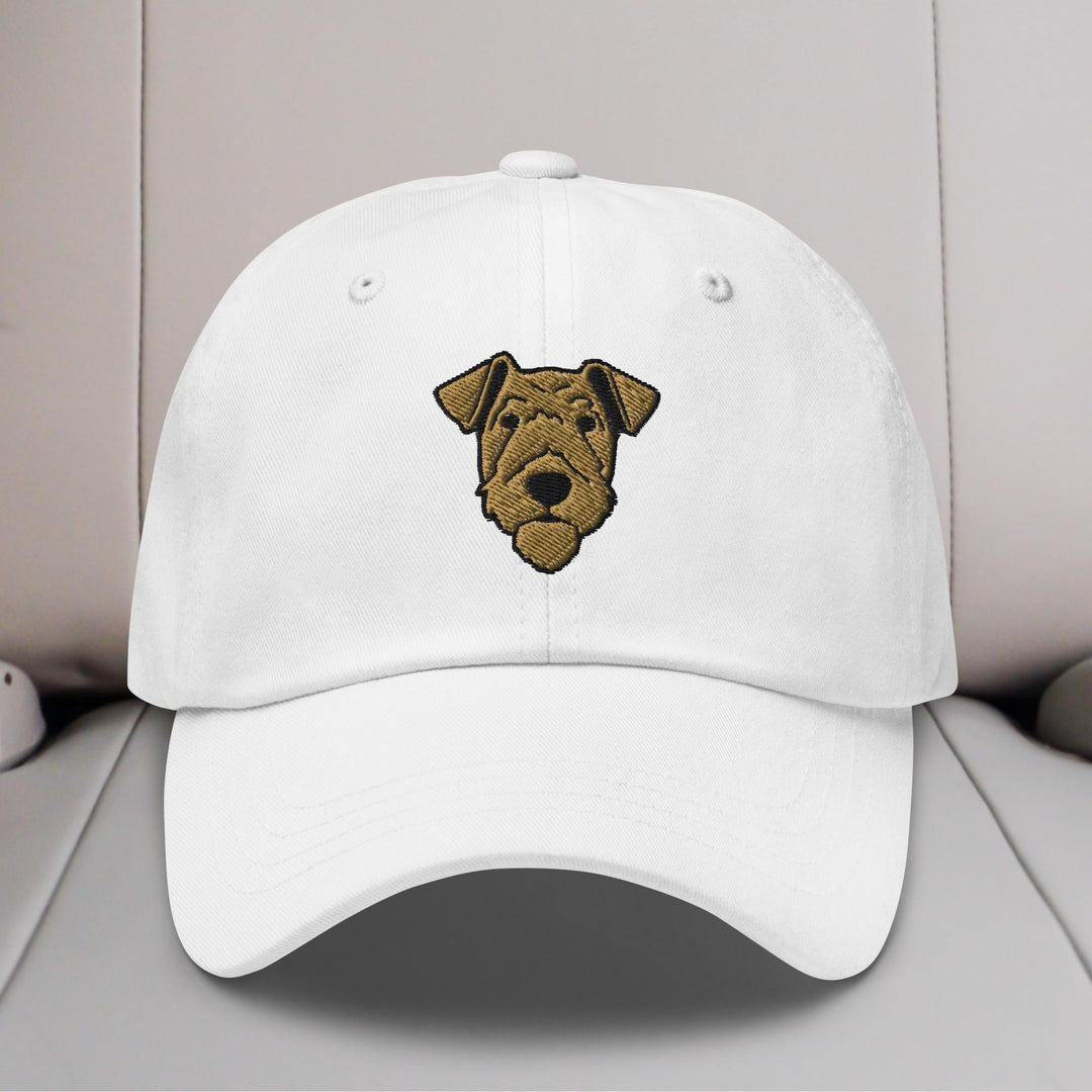 Airedale Terrier Head Embroidered Hat