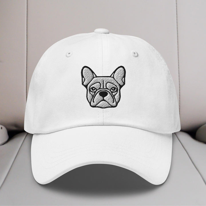French Bulldog Head Embroidered Hat