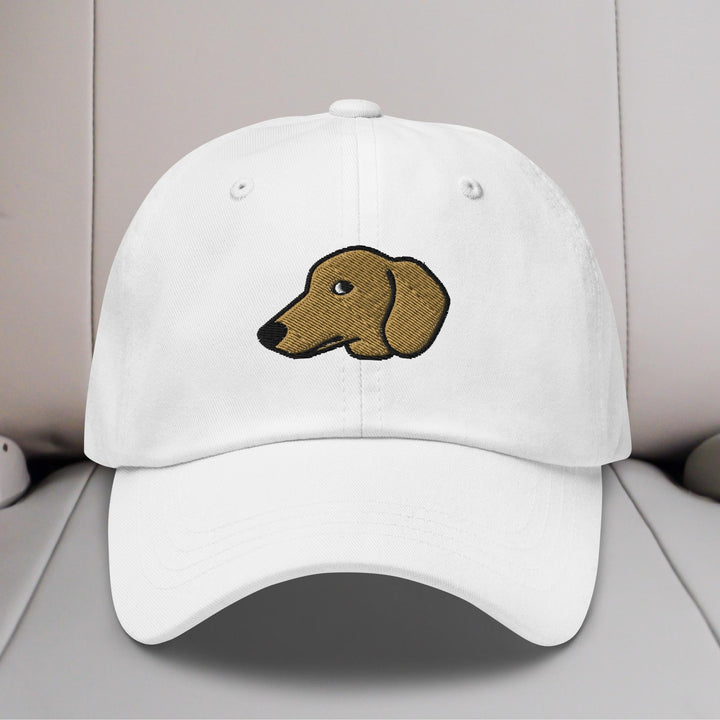 Dachshund Head (Red/Cream) Embroidered Hat