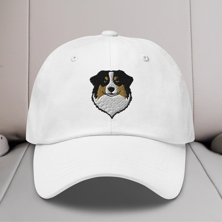 Australian Shepherd Head (Black) Embroidered Hat