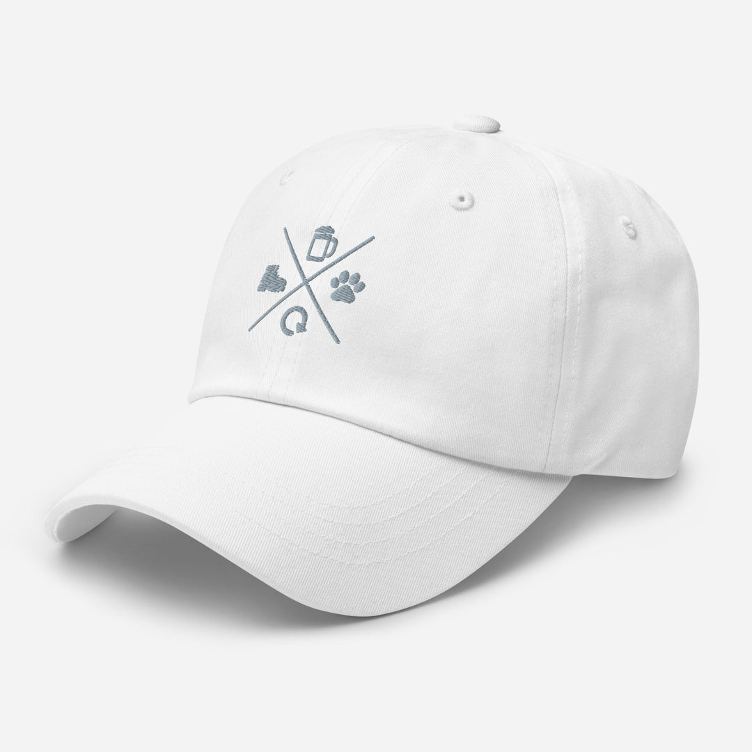 Hike Beer Dog Repeat Embroidered Hat