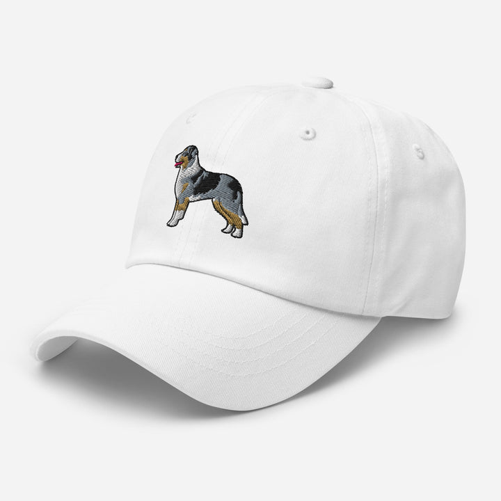 Australian Shepherd (Blue Merle - Tail) Embroidered Hat