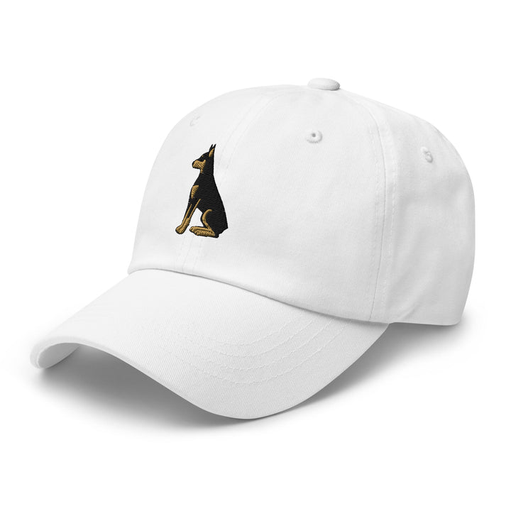 Doberman Sit Embroidered Hat
