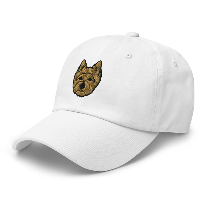 Cairn Terrier Head Embroidered Hat