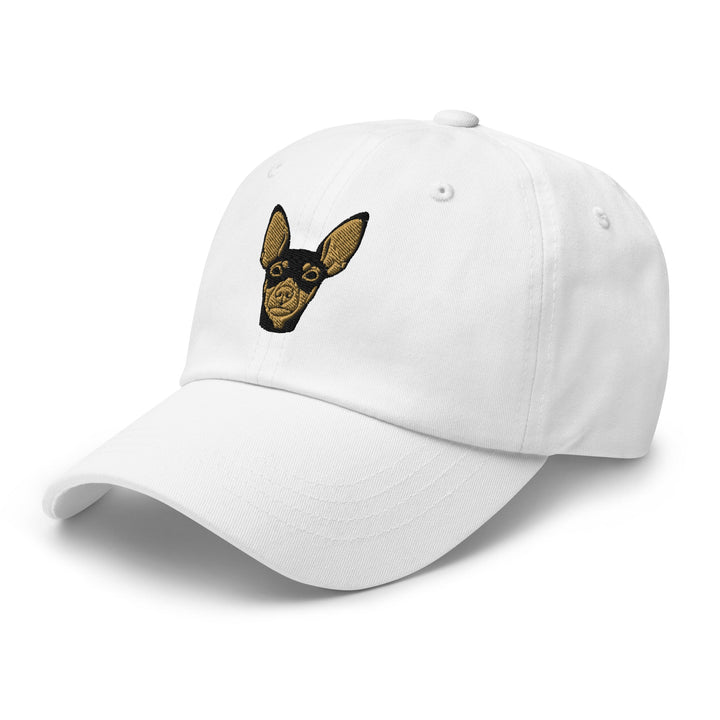 Miniature Pinscher Head Embroidered Hat