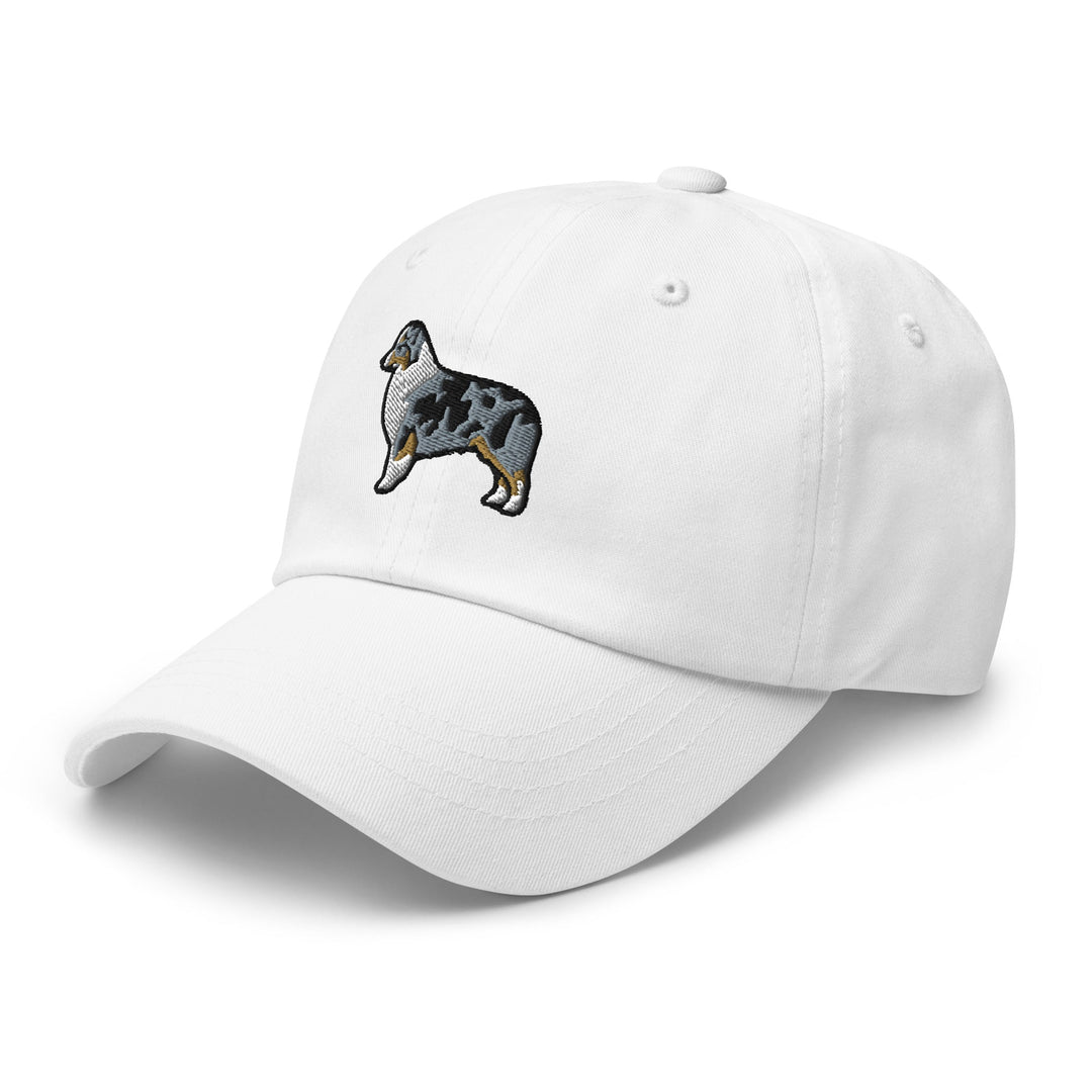 Australian Shepherd (Blue Merle - Docked/Bobbed Tail) Embroidered Hat