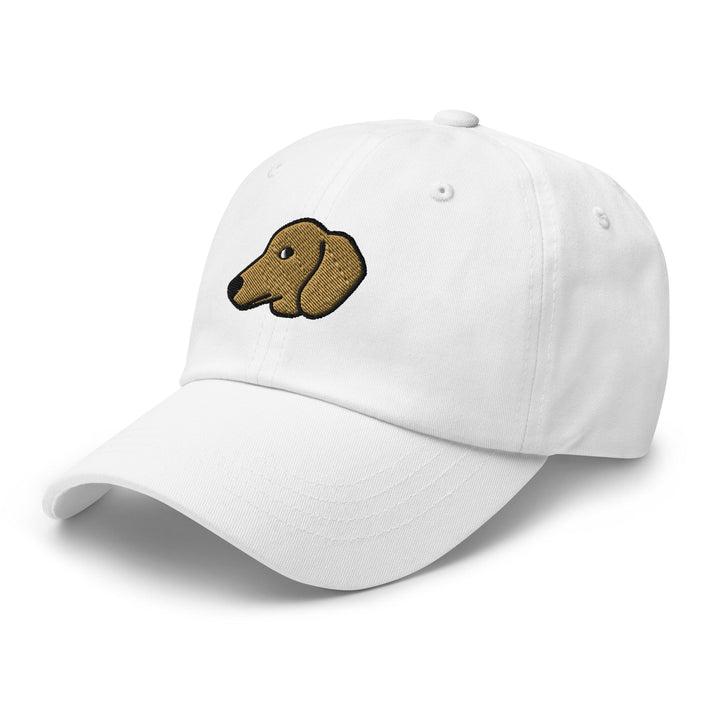 Dachshund Head (Red/Cream) Embroidered Hat