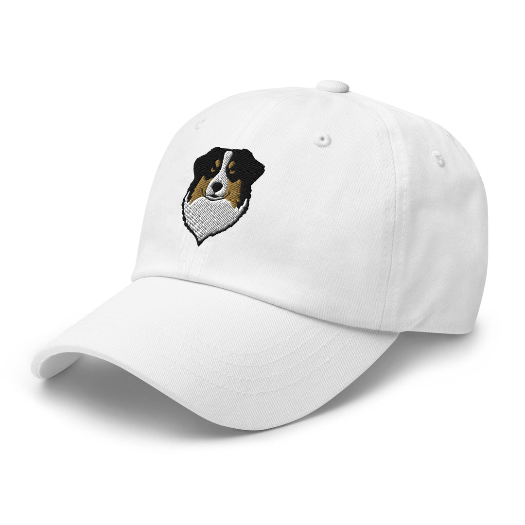 Australian Shepherd Head (Black) Embroidered Hat