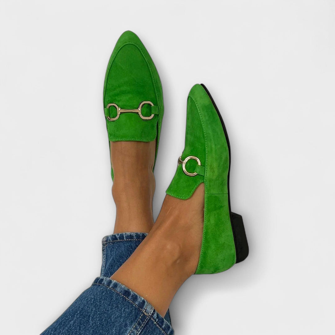 NOELLE - POINTED SLIP-ON FLATS