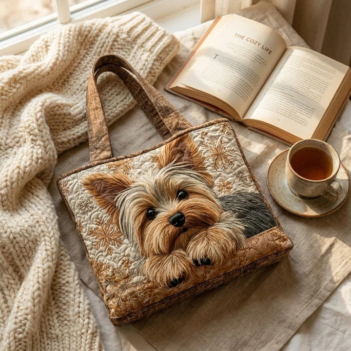 Quilted Tote Bag - Yorkshire Terrier
