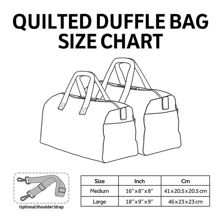 Winter Forest Quilted Duffle Bag NCU0DV7501